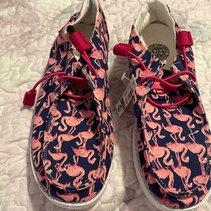 Simply southern flamingo shoes size 10